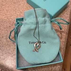 Tiffany & Co. Silver 925 Paloma Picasso Vintage Heart Necklace